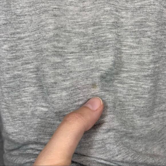 ATM Gray Long Sleeved Round Scoop Neck T-Shirt Basic Size Medium - Picture 3 of 7